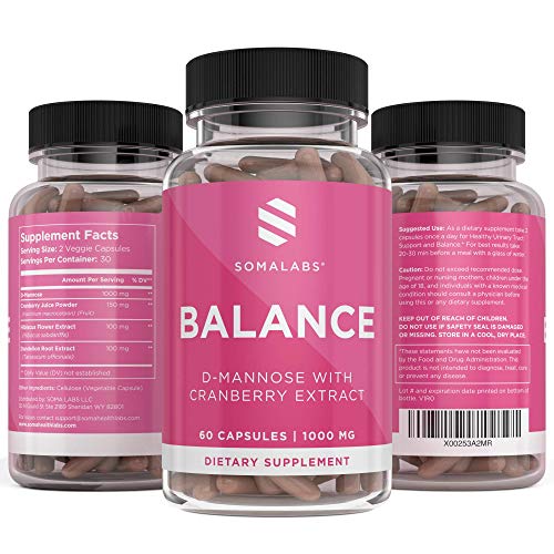 D Mannose with Cranberry Capsules - D-Mannose with Cranberry Capsule 1000 mg