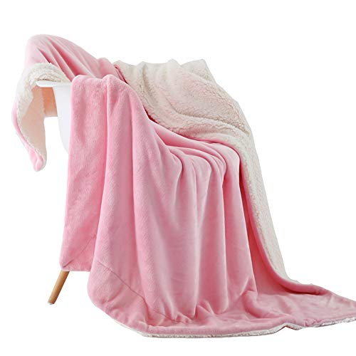 Book Cover NANPIPER Fleece Blanket Reversible Sherpa Flannel Throw Blanket Super Soft Fuzzy Plush Microfiber for Bed/Couch (60