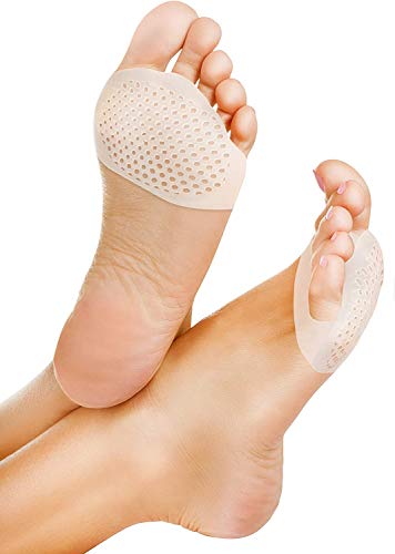 CloudStep Metatarsal Pads for Women and Men, Foot Pads for Ball of Feet - 2 Pairs (4 Pieces) Reusable Gel Cushions for Runners, High Heels, Dancers, Morton's Neuroma, Sesamoiditis, Bunions, Foot Pain