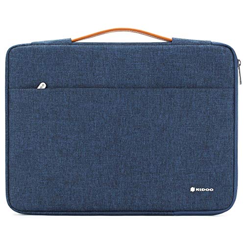 NIDOO 14 inch Laptop Sleeve case Notebook Bag Protective Carrying Handbag for 15" Surface Laptop 3 / 14" Chromebook S330 / ThinkPad A485 E485 E490 T480s / HP ProBook 645 G4 / Acer Swift 5 7, Blue