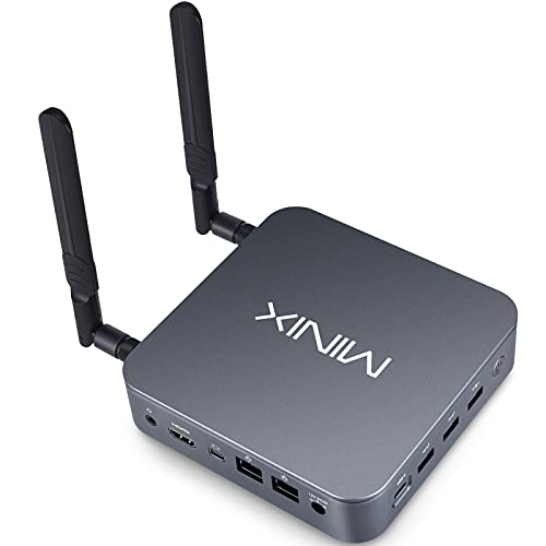 MINIX Intel Pentium Mini PC with Windows 10 Pro (64-bit) [8GB/256GB/Upgradeable/Dual-Band Wi-Fi/Gigabit Ethernet/4K @ 60Hz/Triple Display/USB-C]