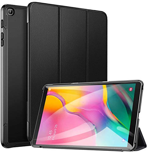 Ztotop Case for Samsung Galaxy Tab A 10.1 2019, Ultra Slim Lightweight Trifold Stand Smart Folio Case Hard Cover for Samsung Tab A 10.1 Inch Tablet SM-T510/SM-T515 2019 Release - Black
