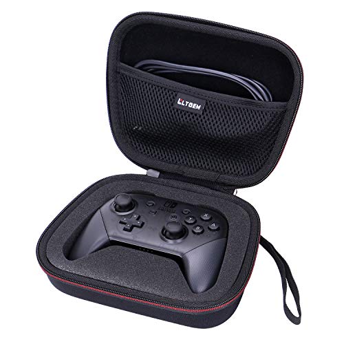 Nintendo Switch Pro Controller Case - LTGEM EVA Protective Hard Carrying Case for Nintendo Switch Pro Controller (Black)