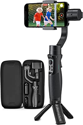 3-Axis Gimbal Stabilizer for iPhone 12 11 PRO MAX X XR XS Smartphone Vlog Youtuber Live Video Record with Sport Inception Mode Face Object Tracking Motion Time-Lapse - Hohem iSteady Mobile Plus