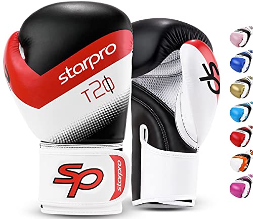 Book Cover Starpro | T20 Boxing Gloves for Men | Strong Punches & Fast KOs | Many Colors | Kickboxing Gloves, Boxing Training Gloves, 16 oz Boxing Gloves, Boxing Gloves 16 oz, 10 oz Boxing Gloves & More Sizes