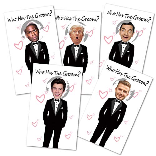 Cute Bridal Shower Games - Scratch Off Bridal Shower Game.Funny Bachelorette Party Games - Who Has the Groom - 33 sheets