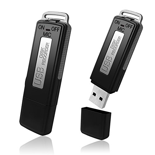 Digital Voice Recorder, Upgraded Digital Voice Activated Recorder 8GB Sound Audio Recorder Dictaphone 160 Hours Recordings Capacity Dictaphone Tape Recorder Recording Device for Lectures Meetings