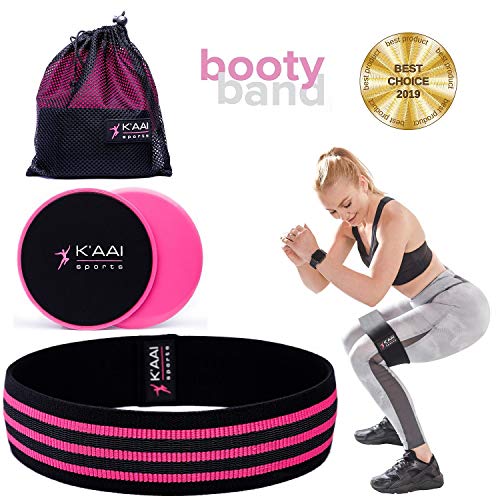 K'AAI SPORTS Booty Resistance Hip Circle and Gliding Discs (L)