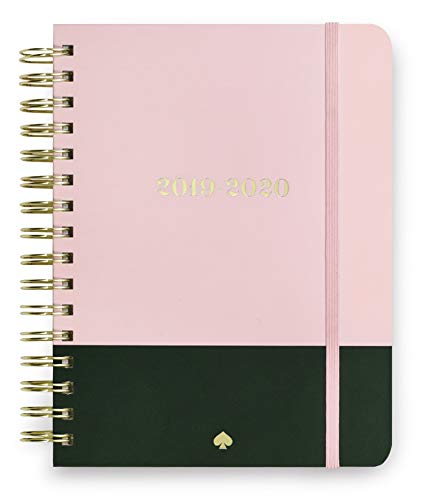 Kate Spade New York 17 Month Large Hardcover 2019-2020 Daily Planner, Weekly and Monthly Planner with Stickers, Pocket Folder, Tab Dividers, 8" x 6.5", August 2019 - December 2020, Color Block
