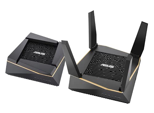 Book Cover ASUS AX6100 WiFi 6 Gaming Mesh Router (RT-AX92U 2 Pack) - Tri-Band Gigabit Wireless Internet Router, Gaming & Streaming, AiMesh Compatible, Included Lifetime Internet Security, Adaptive QoS