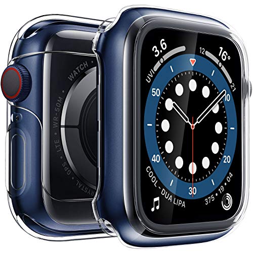 Penom Case for New Apple Watch SE Series 6 Screen Protector 40mm(2020), Apple Watch Series 5 Series 4 Case (40mm, Clear)