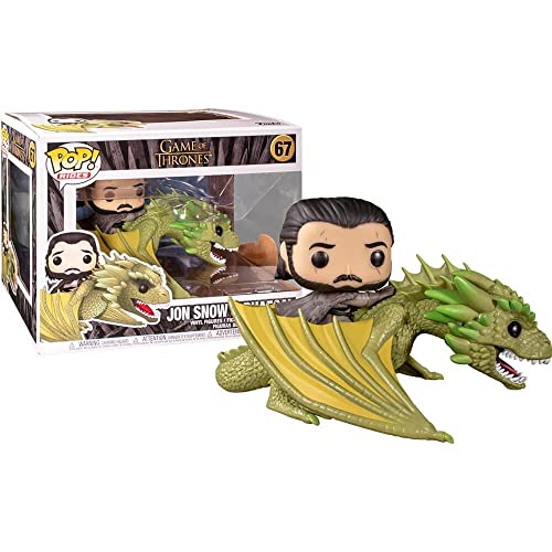 Funko Pop! Rides TV: Game of Thrones - Jon Snow with Rhaegal, Multicolor