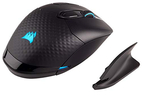 CORSAIR Dark Core - RGB Wireless Gaming Mouse - 16,000 DPI Optical Sensor - Comfortable & Ergonomic - Play Wired or Wireless (Renewed)