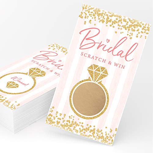 Bridal Shower Scratch Off Game, 30 Cards, Bridal Lottery Tickets, Wedding Shower Ideas