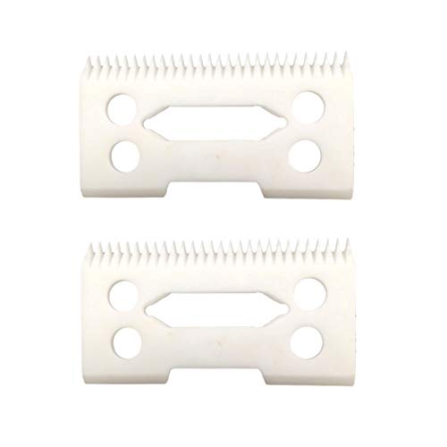 professional ceramic clipper blades 2 hole2-Hole Clipper ceramic Blade cutter,ceramic clipper replacement blades for Wahl Senior cordless Clipper, Wahl Magic clip, wahl sterling senior,2-Pack