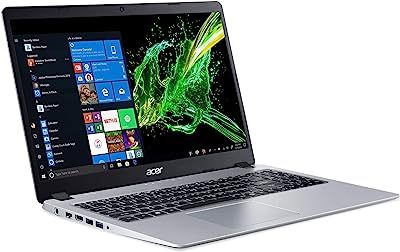 Book Cover Acer Aspire 5 Slim Laptop, 15.6 inches Full HD IPS Display, AMD Ryzen 3 3200U, Vega 3 Graphics, 4GB DDR4, 128GB SSD, Backlit Keyboard, Windows 10 in S Mode, A515-43-R19L, Silver R3 3200U Notebook
