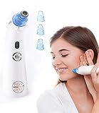 INDIE ZEN Blackhead Remover Vacuum - Easy To Use Pore Vacuum & Blackhead Remover With 4 Suction Heads For Skin Vacuum And Derma Suction - Home Use Microdermabrasion Machine And Comedone Extractor
