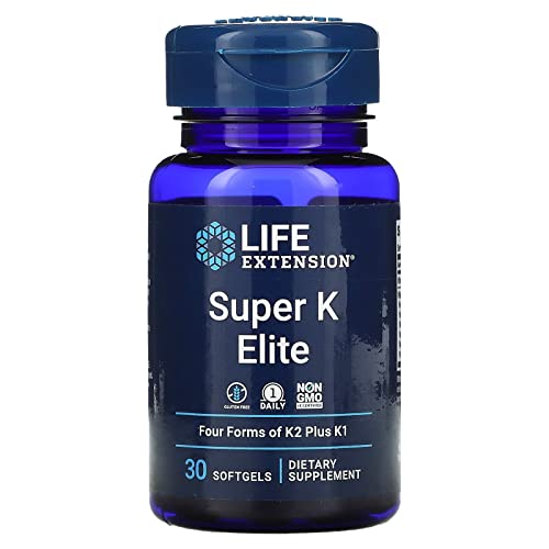 Life Extension Super K Elite - Complete K Formula for Healthy Bones, Arteries 30 Softgels