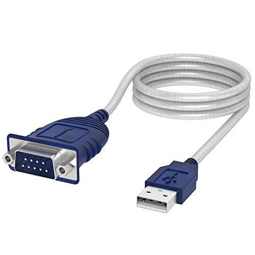 Sabrent USB 2.0 to Serial (9-Pin) DB-9 RS-232 Converter Cable, Prolific Chipset, Hexnuts, [Windows 10/8.1/8/7/VISTA/XP, Mac OS X 10.6 and Above] 6-Feet (CB-9P6F)