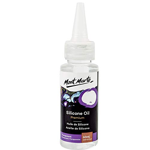 Mont Marte Premium Silicone Oil 2.02oz (60ml) Bottle for Pouring Acrylic Paint Cells