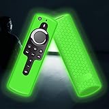 emote Silicone Case Cover for Fire TV Stick 4K/ Fire TV Cube/Fire TV (3rd Gen) with All-New Alexa Voice Remote Shockproof Waterproof Skin（Glow）