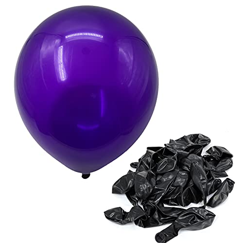 Allgala 100ct 12" Helium Grade Premium Latex Balloons-Deep Purple-BL52017