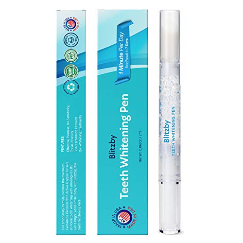 Blitzby Teeth Whitening Pen 3pcs, Upgraded Formula, 50 Plus Uses Effective, Painless, No Sensitivity, Travel-Friendly, Easy To Use, Beautiful White Smile (1 PCS)