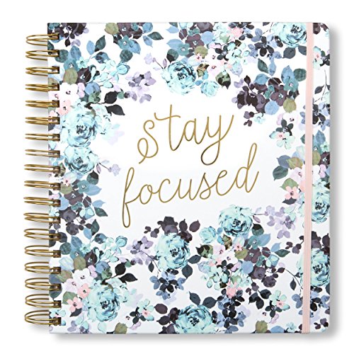 2019-2020 Stay Focused, 17 Month Daily Planners/Calendars: Tri-Coastal Design Planners with Monthly, Weekly and Daily Views - Personal Planner Notebook for Work or Home