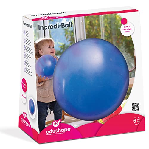 Book Cover Edushape Change-A-Color Sensory Ball for Baby - 7” Toddler Ball for Baby That Helps Enhance Gross Motor Skills for Kids - Pack of 1 Baby Ball Interactive Incredi-Ball for Sensory Development