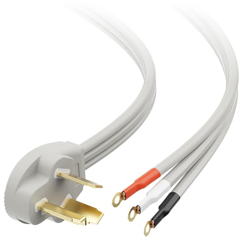 Cable Matters 3 Prong Dryer Cord / 30 Amp Appliance Cord with Dryer Plug/DryerPower CordNEMA 10-30P to 3-Wire)
