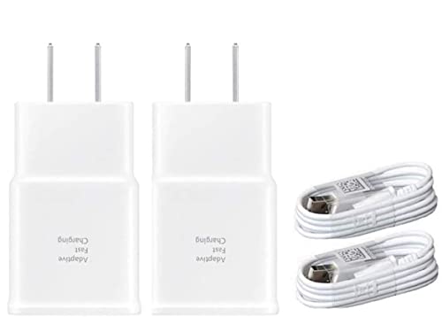 Wall Charger Adaptive Fast Charger Kit for Samsung Galaxy S7/S7 E/S6/S6 E/Note5/4 /S4/S3, USB 2.0 Fast Charge Kit True Digital Adaptive Fast Charging (Wall Charge + Micro USB Cable 4 ft)