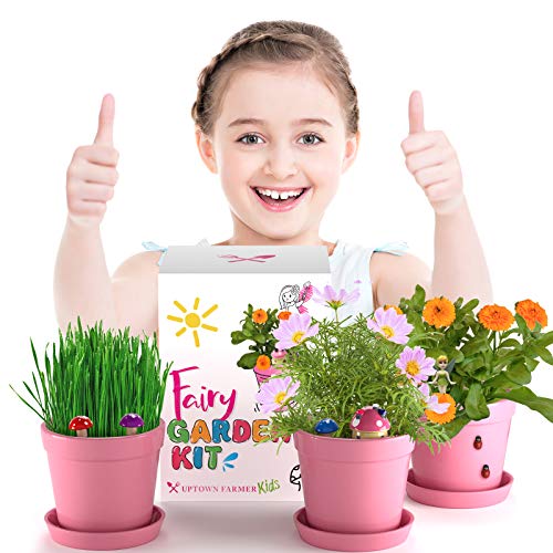 Fairy Garden Kit - Fairy Gardens for Girls - Stem Project for Kids Ages 8-12 - Fairy Garden Accessories - Gifts for Girls 8-10 - Toys for Girls 8-10 - Craft Kits for Girls Ages 7-12