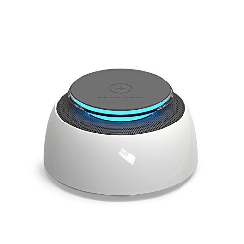 Fast Wireless Charger,Wireless Charging Pad Compatible for iPhone Xs MAX/XR/XS/X/8/8 Plus,Compatible for Samsung Galaxy Note 9/S9/S9 Plus/Note 8,Wireless Charging Station with Bluetooth Speaker