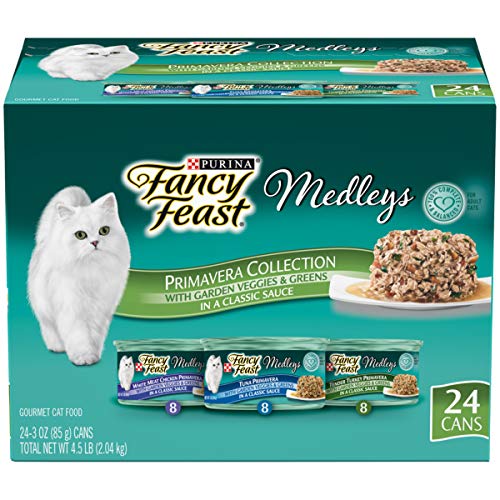 Purina Fancy Feast Gravy Wet Cat Food Variety Pack, Medleys Primavera Collection - (24) 3 oz. Cans
