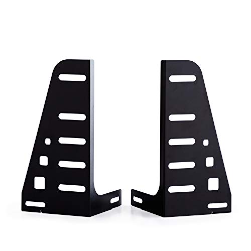 Linenspa Headboard Brackets - Attach Headboard to Platform Bed Frame - Easy to Adjust - Compatible with all Headboards - Durable - Steel - Black
