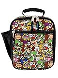 Super Mario Bros Boy's Girl's Soft Insulated School Lunch Box (Multicolor, One Size)