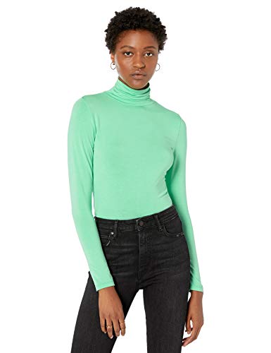 The Drop Women's Phoebe Long-Sleeve Turtleneck Fitted T-Shirt