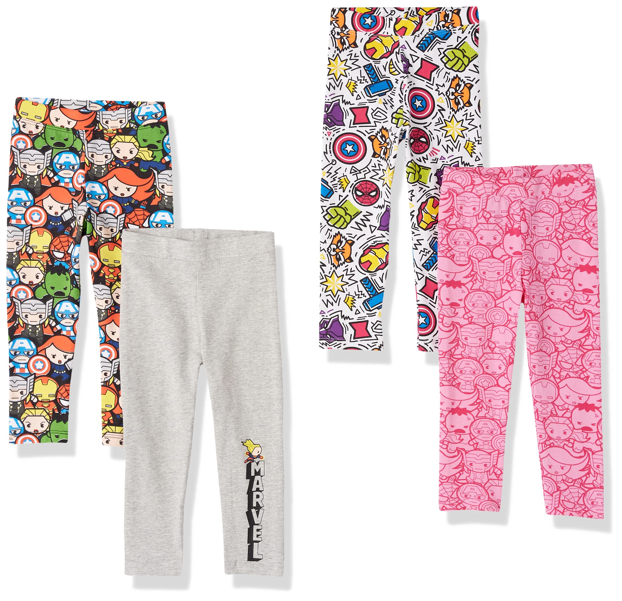 Amazon Brand - Spotted Zebra Girls' Disney Star Wars Marvel Frozen Princess Leggings