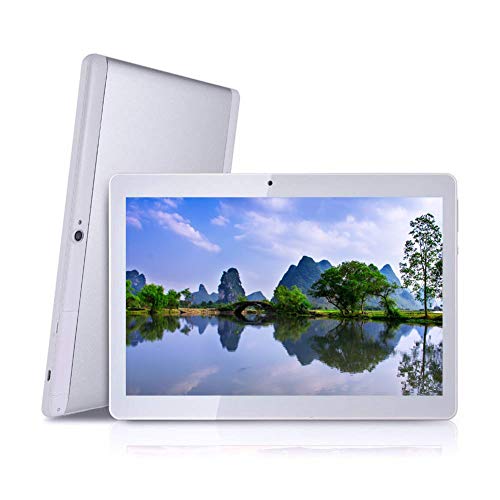 Foren-Tek Android Tablet with SIM Card Slot Unlocked 10 inch -10.1" IPS Screen Octa Core 4GB RAM 64GB ROM 3G Phablet with WiFi GPS Bluetooth Tablet (Silver)