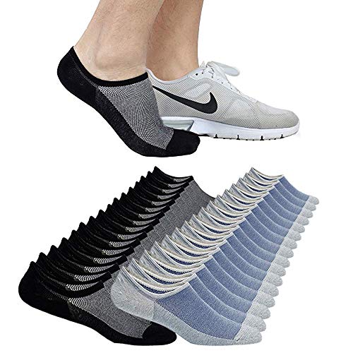 No Show Socks Ankle Low Cut Socks for Mens, Non Slip, 8 Pairs 16 Pairs