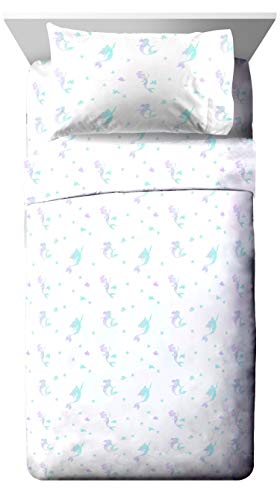 Book Cover Jay Franco Disney Little Mermaid Make A Splash Twin Sheet Set - 3 Piece Set Super Soft and Cozy Kidâ€™s Bedding Features Ariel - Fade Resistant Microfiber Sheets (Official Disney Product)
