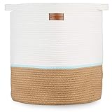 HomyCraft Extra Large Cotton Rope Basket 18x18x16