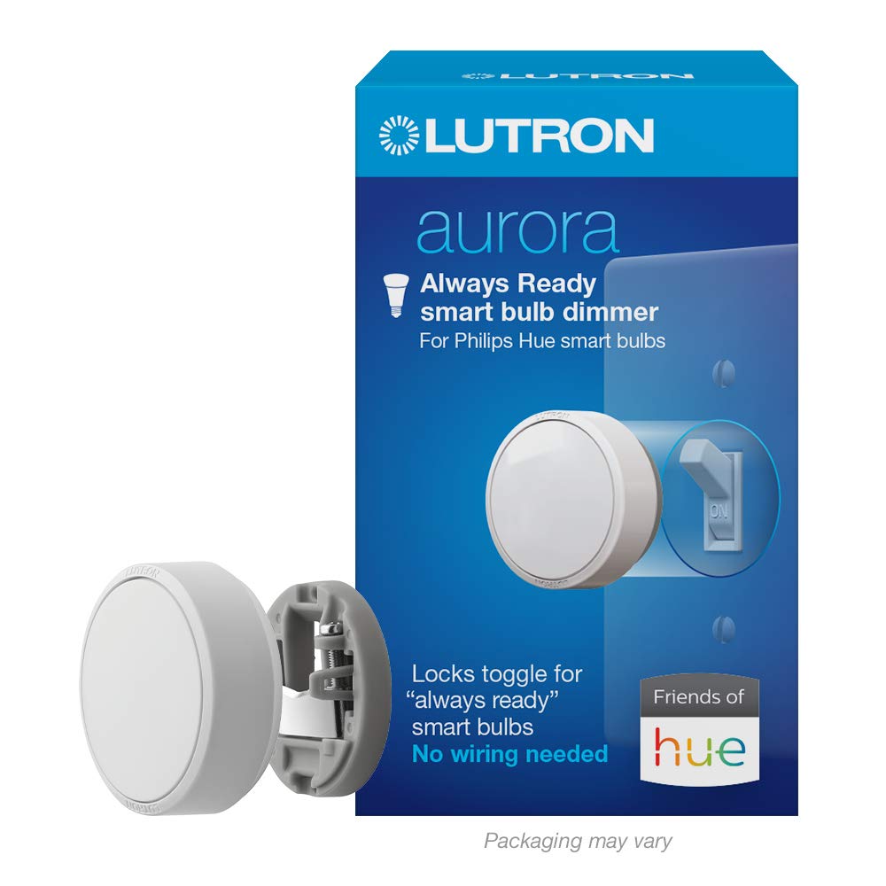 Book Cover LUTRON Z3-1BRL-WH-L0 Aurora Smart Bulb Dimmer, 1 Count, White Dimmer 1 Count 1 Count
