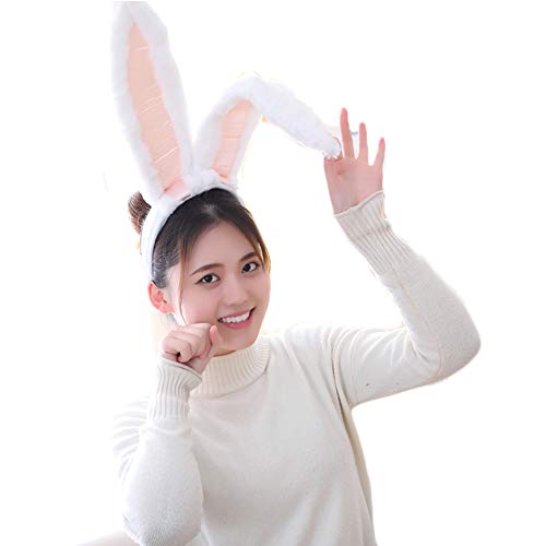 BOBILIKE Bunny Rabbit Ear Headband Cosplay Party Costume Fits Adults & Children