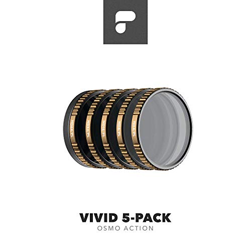 PolarPro Vivid Filter 5-Pack for DJI Osmo Action (Magnetic HotSwap Filter System)