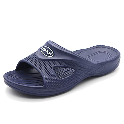 ONEHOO Men Slide Sandals Shower Sport Beach Bath Classic Slippers