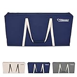 GoSports Canvas Cornhole Carrying Case - PRO Grade 4 ft x 2 ft Regulation Size - Choose Between Navy Blue, Gray and Natural Canvas Colors