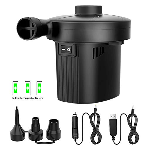 Andore Electric Air Pump, Portable Quick-Fill Air Pump with 3 Nozzles,Perfect Inflator/Deflator Pumps for Outdoor Camping, Inflatable Cushions, Air Mattress Beds, Boats, Swimming Ring,100-240 Volt