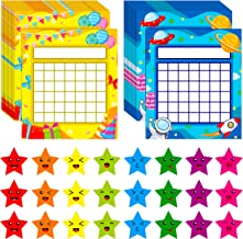 66 Pack Classroom Incentive Chart in 2 Designs with 2024 Star Stickers