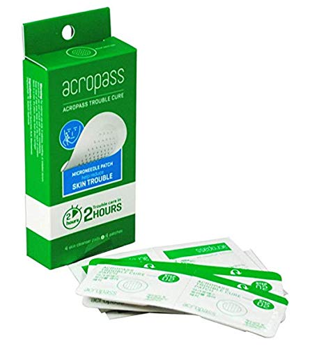 Book Cover Acropass Korean Acne Care Treatment - Microneedle Patches to Deliver Active Compounds Directly Into The Skin And Treat Trouble Areas